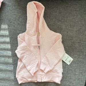 Pink Burt's Bees Baby Jacket Organic Cotton